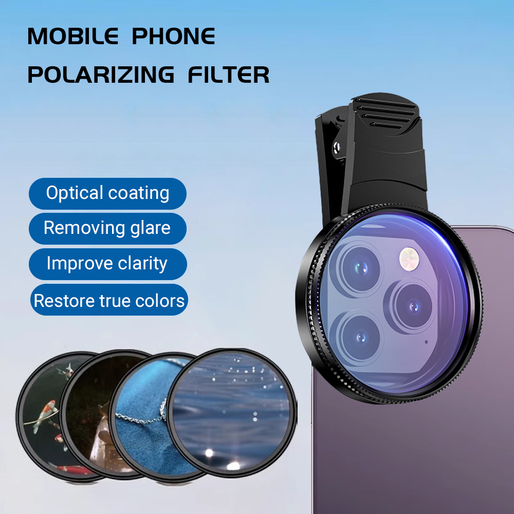 Photography Zooming - 52MM Mobil Telefon Lensi Evrensel Polarizör