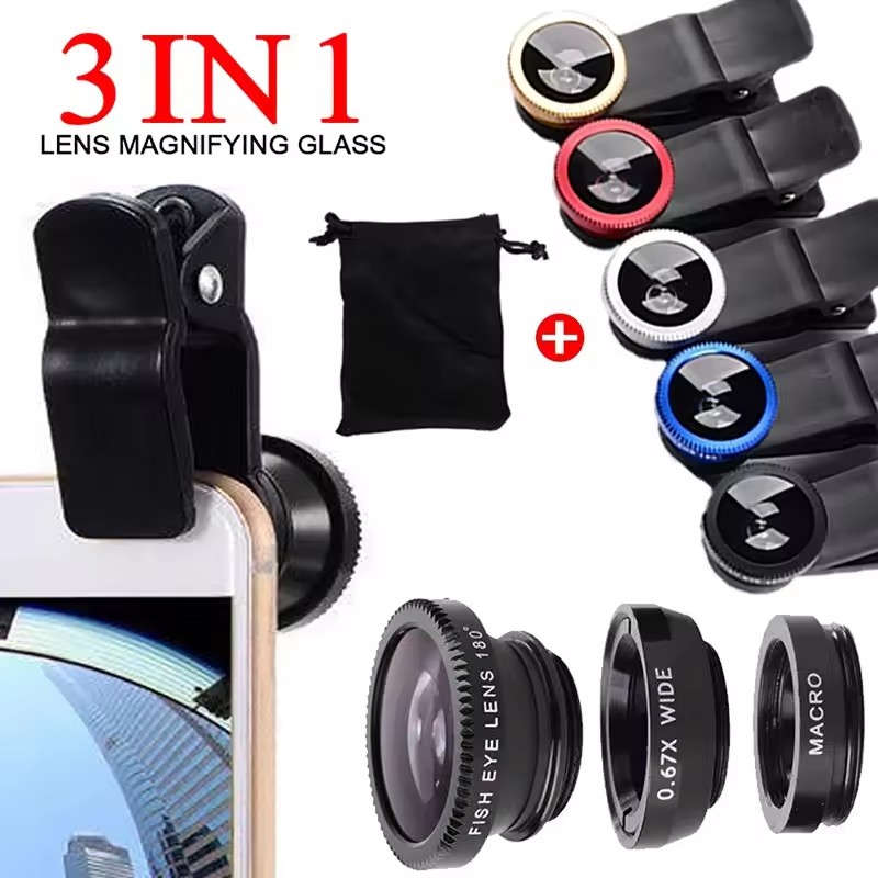 Photography Zooming - 3'ü 1 Arada Balık Gözü Telefon