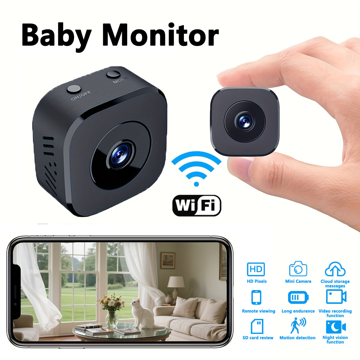 Photography Unit - 1080P HD Mini WiFi Kamera Kapalı