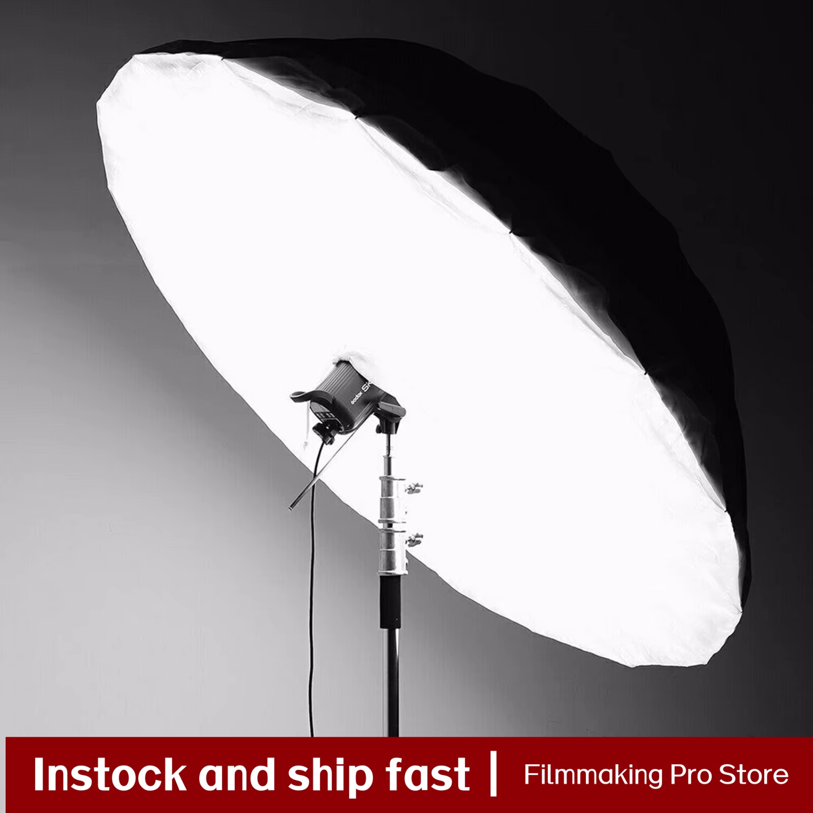 Photography Umbrella Diffuser - Yumuşak Işık Difüzörü beyaz Parabolik Şemsiye