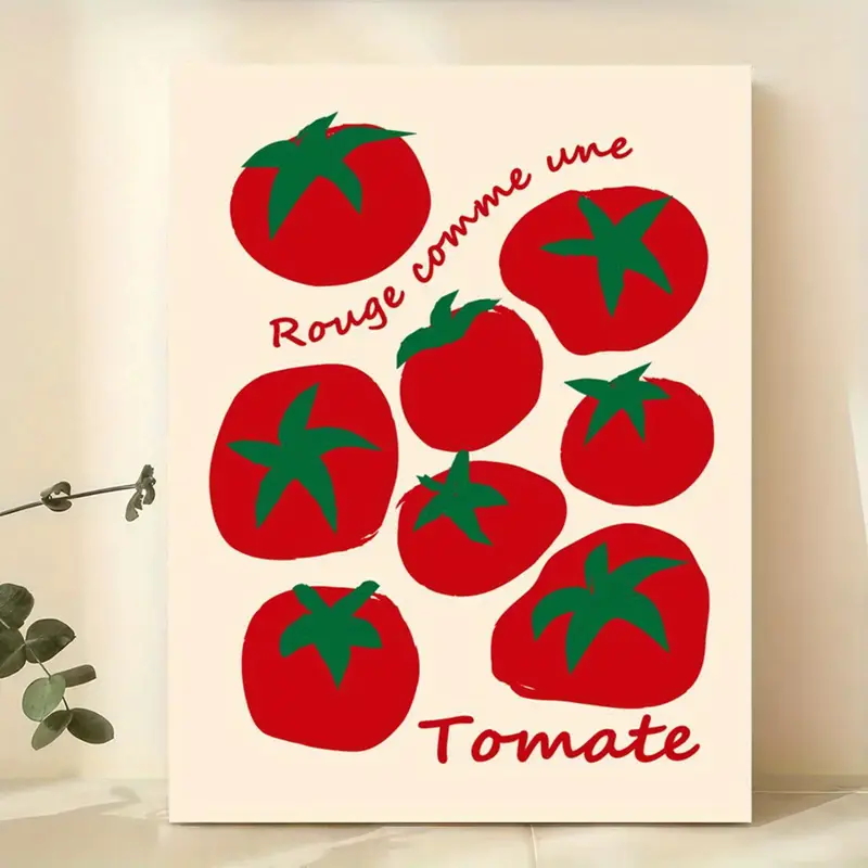 Modern Renkli Kırmızı Domates  - Photography Art incelemesi ve fiyatı