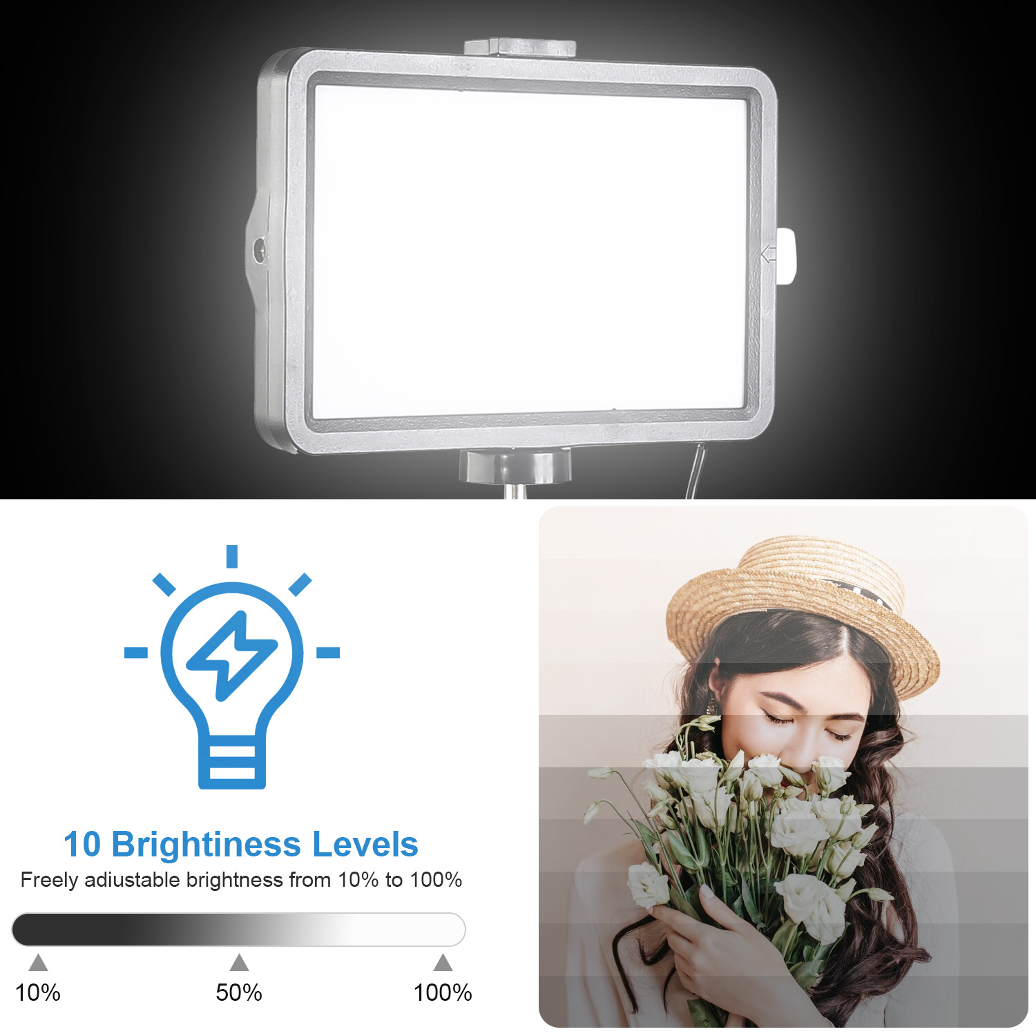 8 inç Kare LED Dolgu Işığı, 43 - Photography Zooming incelemesi ve fiyatı