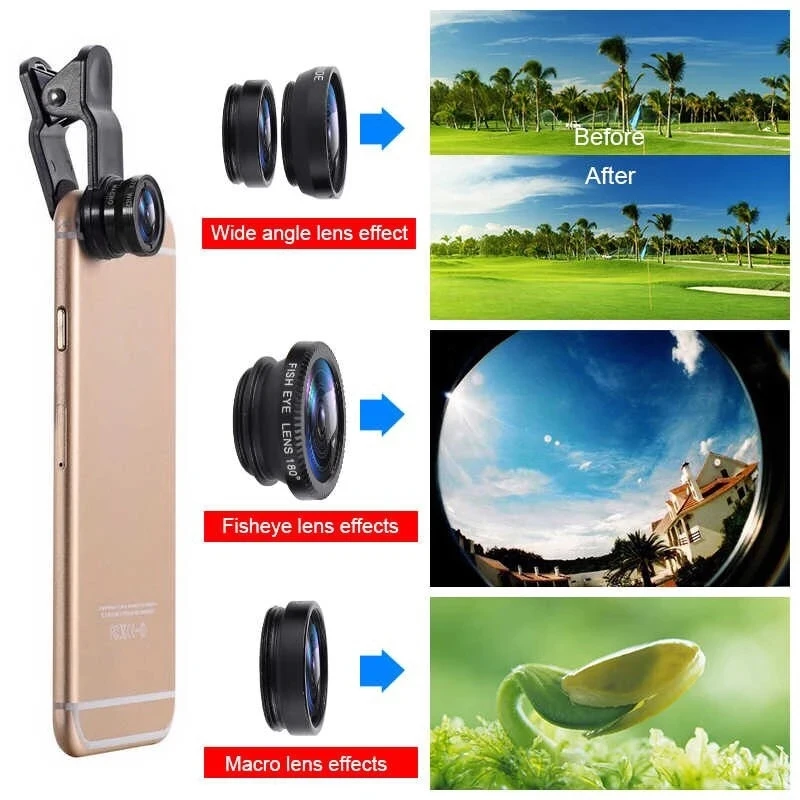 iPhone Xiaomi Redmi için 3'ü 1 - Photography Zooming incelemesi ve fiyatı