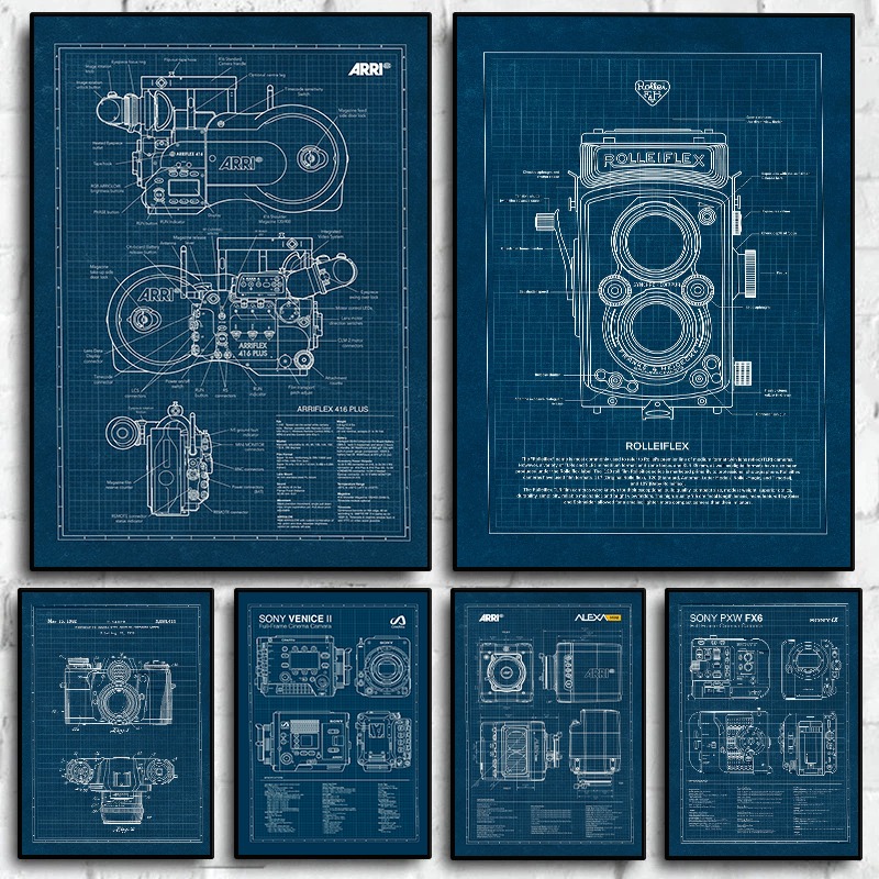 Vintage Leica Kamera Blueprint - Photography Unit incelemesi ve fiyatı